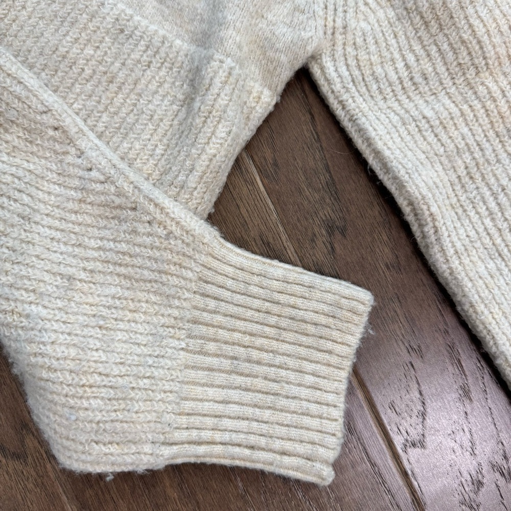 Topshop Cozy Cream Crew Neck Sweater - Picture 7 of 9